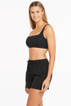 Eco Essentials Square Neck Bra - Eco Essentials Black - Sea Level Australia 