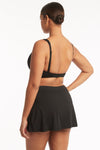 Eco Essentials Swim Skirt - Eco Essentials Black - Sea Level Australia 