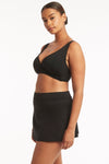 Eco Essentials Swim Skirt - Eco Essentials Black - Sea Level Australia 