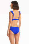 Eco Essentials Frill Bra - Eco Essentials Cobalt - Sea Level Australia 