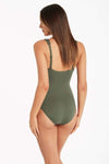 Eco Essentials Spliced One Piece - Eco Essentials Khaki - Sea Level Australia 